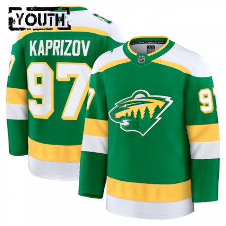 Lasten NHL Minnesota Wild Pelipaita Fanatics Premium Kirill Kaprizov Alternate 2024-25 Vihreä
